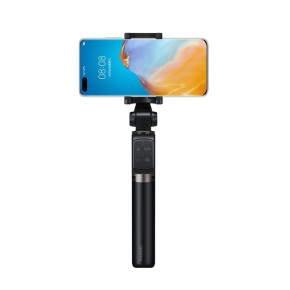 Луксозен селфи стик със статив и Bluetooth бутон оригинален Huawei Tripod Selfie Stick CF15 Pro черен